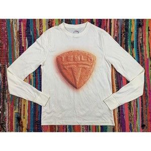 Original Favorites XYZ Ab! Men S Tesla Ivory T-Shirt Long Sleeve Hand Made